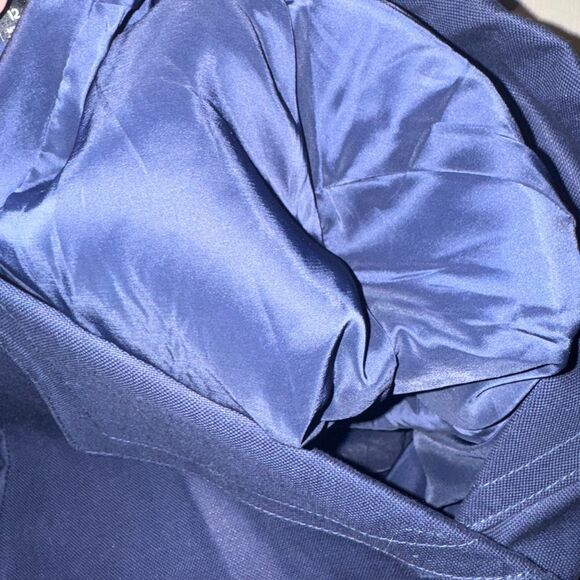 Talbots Women's Navy Jacket size 12 linen jacket - Picture 8 of 9